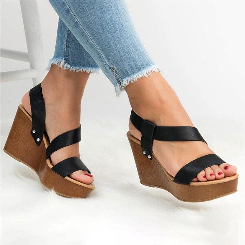 Sandales Compensées pour Femme - Sapa Confort Orthopédique