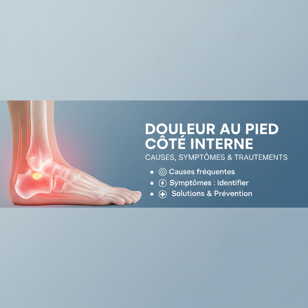 Douleur au pied côté interne  causes, symptômes et traitements
