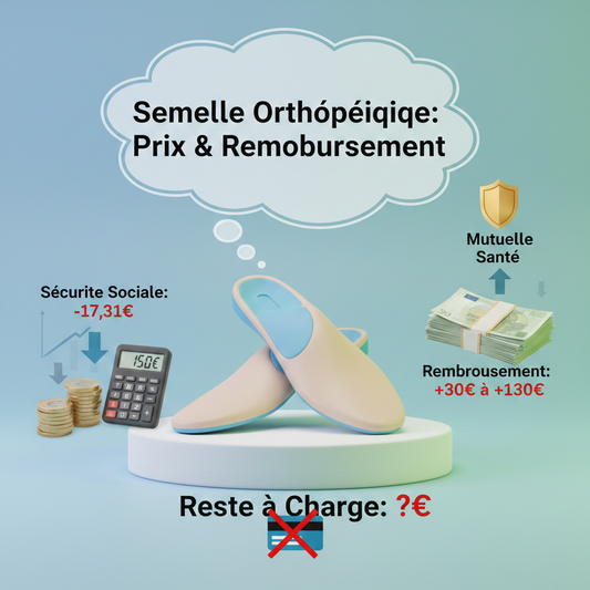 Semelle orthopédique : prix et remboursement
