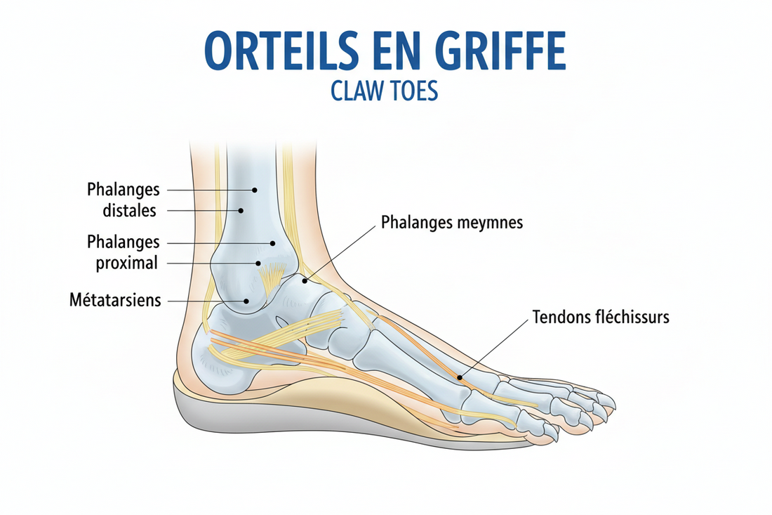 Guide complet sur les orteils en griffe : exercices et conseils pratiques
