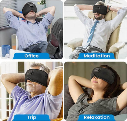 Masque de sommeil Bluetooth HD ultra doux avec musique Confort Orthopédique