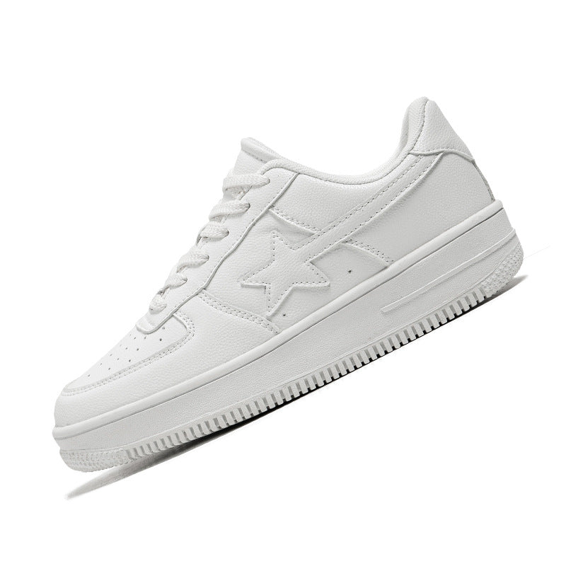 Chaussures orthopédiques hommes à LACETS EN CUIR TRIPLE BLANC pour Hommes – vue latérale mettant en avant le cuir blanc et le design moderne.