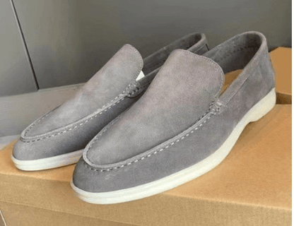 Bandit - Mocassins décontractés en daim pour hommes Confort Orthopédique