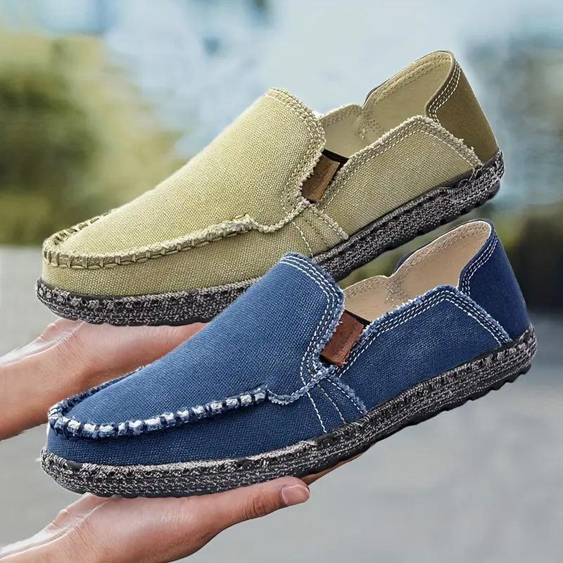 NATHAN - Mocassins Urban Canvas Confort Orthopédique