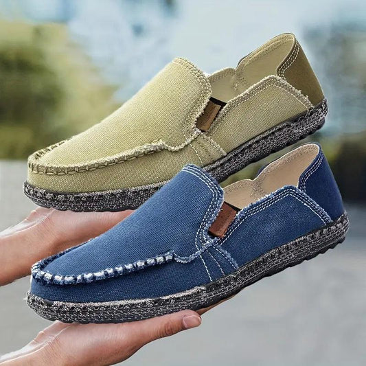 NATHAN - Mocassins Urban Canvas Confort Orthopédique