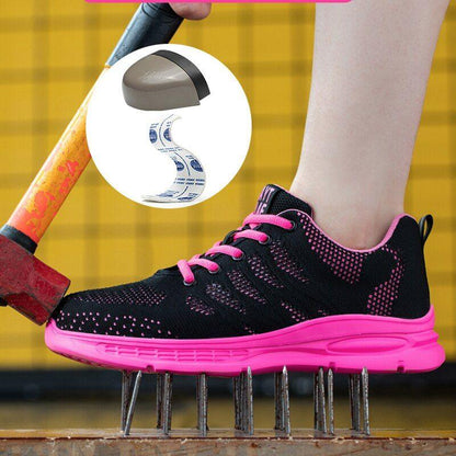 Chaussures de sécurité Anti-écrasement et résistantes à l'usure pour femme - Upper Confort Orthopédique