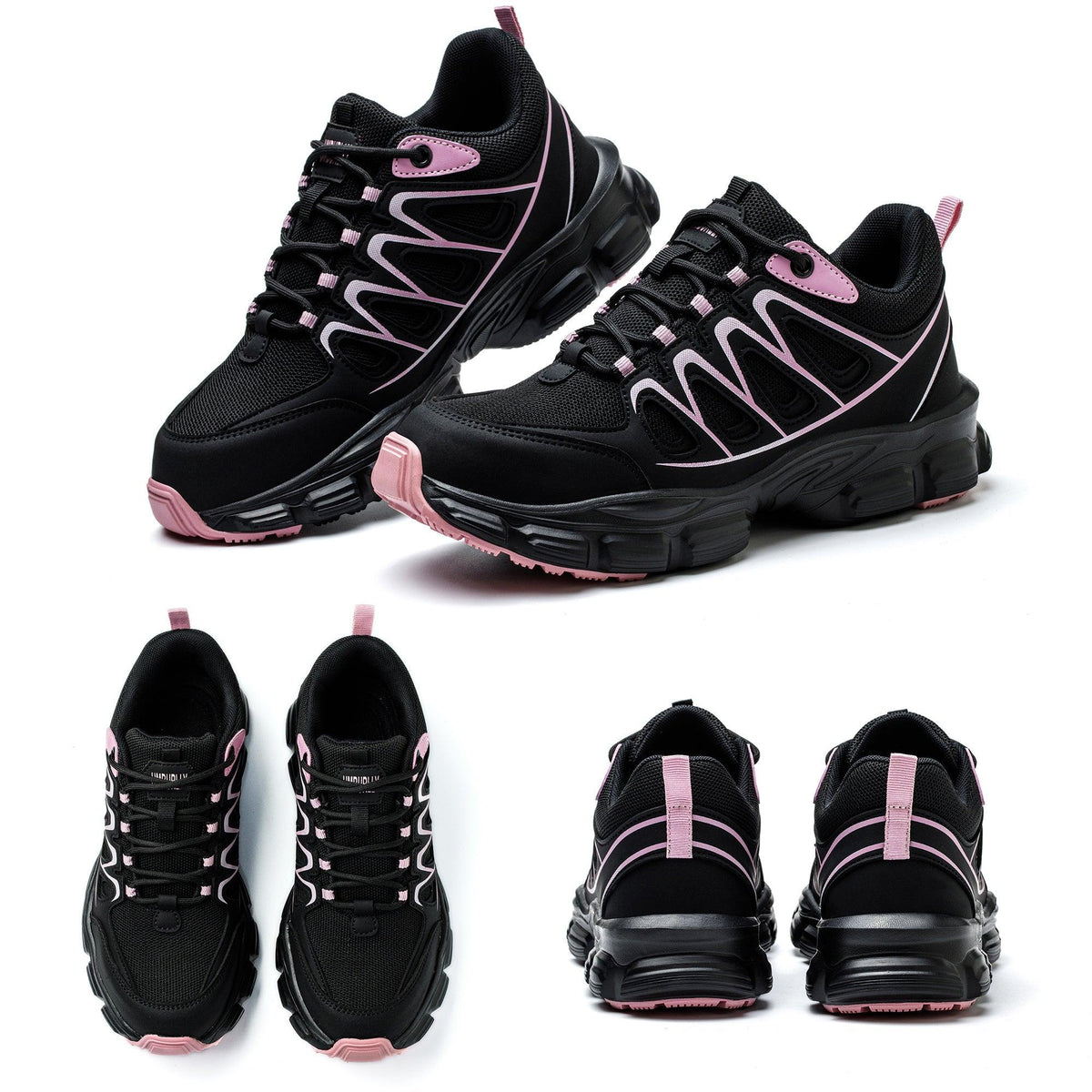 Chaussures De Sécurité Rose Orthopédiques Ergonomiques Et Élégantes À Bout En Acier Pour Femme Confort Orthopédique