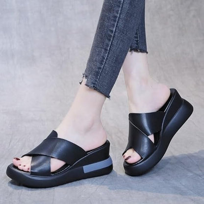 Sandales orthopédiques femme Sangle boucle - 35 / Noir sans sangles et boucles