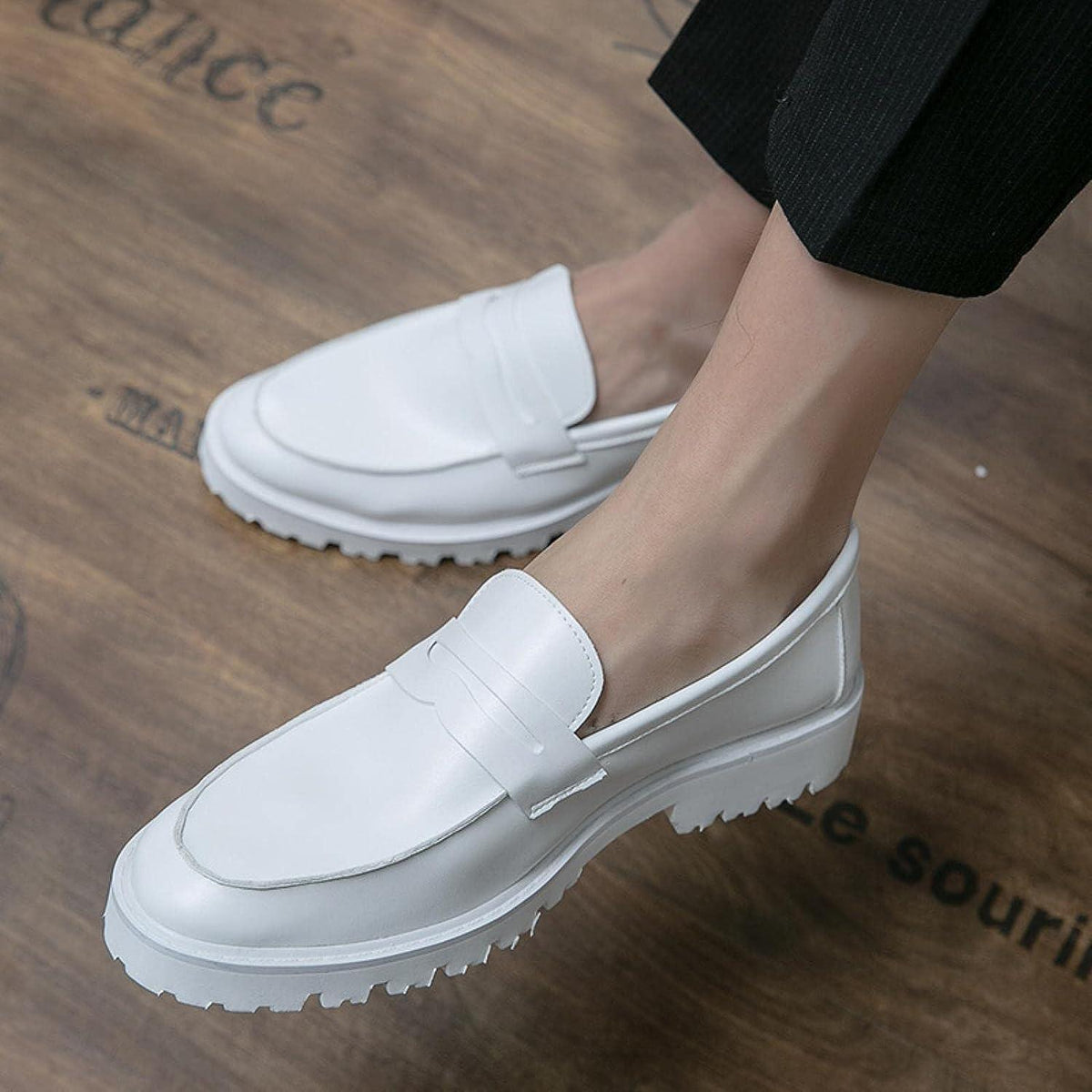 Chaussures provoquées classiques en cuir pour hommes - Beko Confort Orthopédique