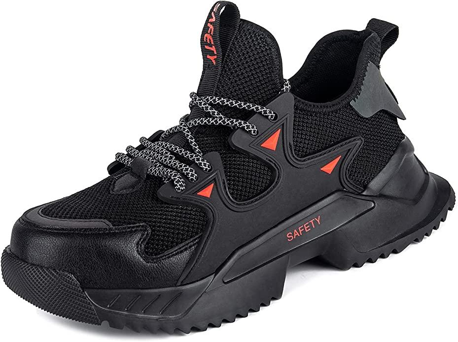 Chaussures de sécurité à bout en acier, respirantes, légères et indestructibles pour hommes - Safety Confort Orthopédique