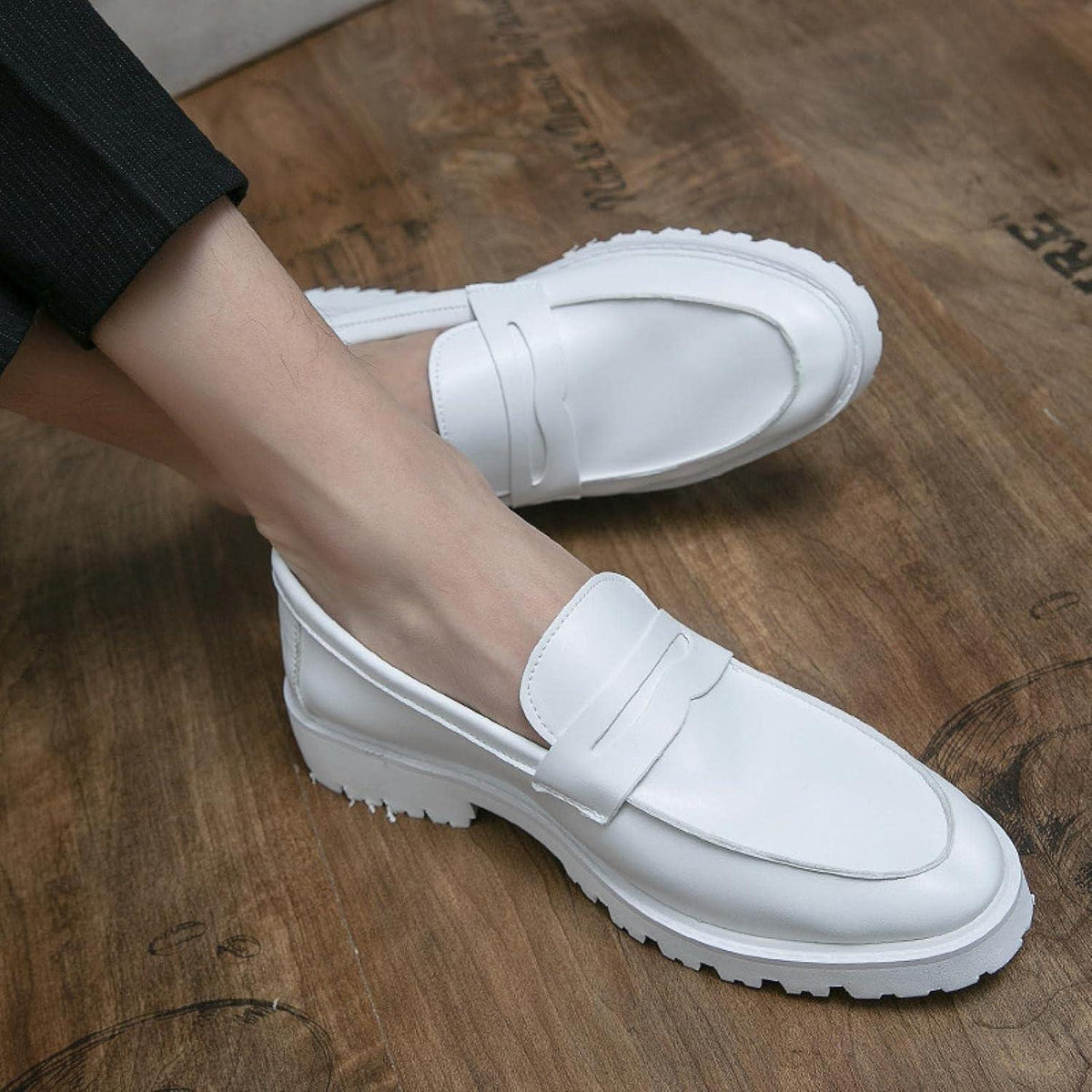Chaussures provoquées classiques en cuir pour hommes - Beko Confort Orthopédique