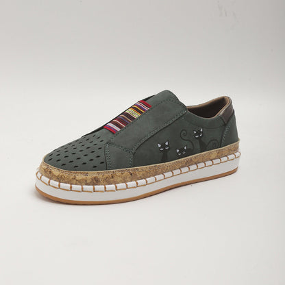 Chaussures plates et décontractées rétro - Barbara - Confort Orthopédique