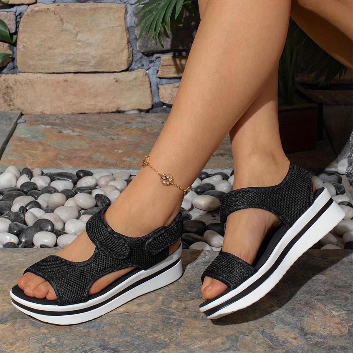 Sandales orthopédiques femme en Maille - Confort Orthopédique
