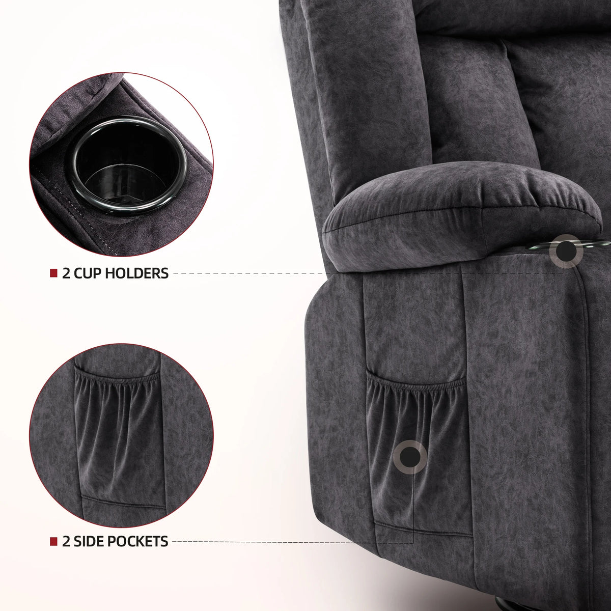 Fauteuils orthopédiques - Fauteuil relax avec repose-pieds et porte-go - Image 6