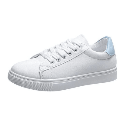 Basket en cuir blanc pour femmes - Confort Orthopédique