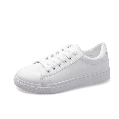 Basket en cuir blanc pour femmes - Confort Orthopédique