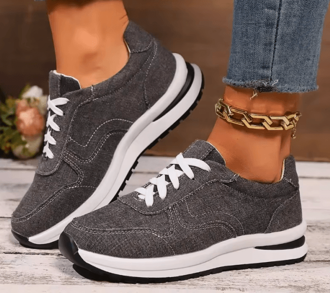 Chaussures Orthopédiques Tendances en Denim Femme - Confort Orthopédique
