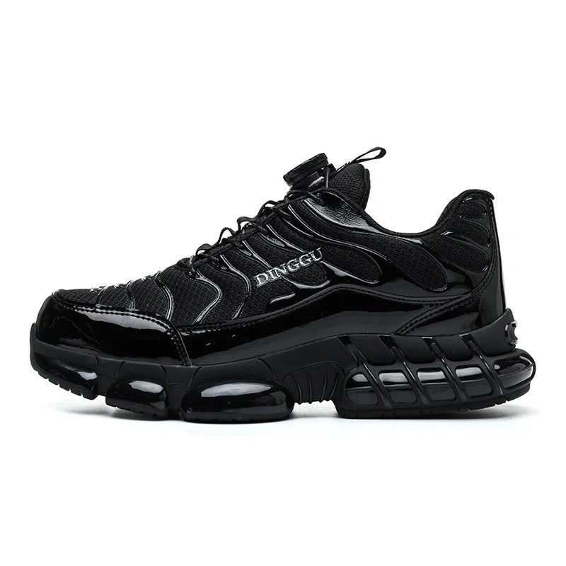 Baskets de Sécurité Homme Style Tn Requin avec Fermeture à Bouton Rotatif - Noir / 41