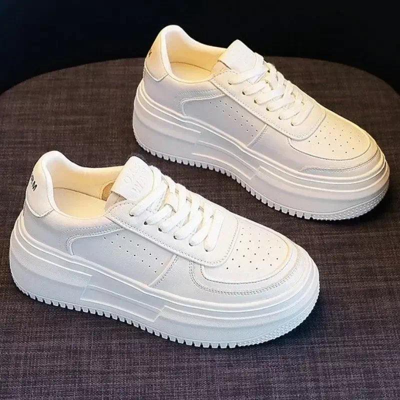 Basket toile blanche pour femmes - Confort Orthopédique