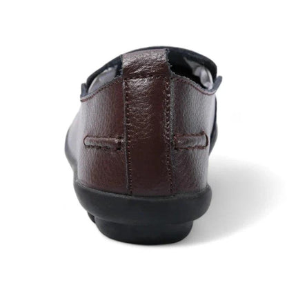 CLAUDE - Mocassins souples en cuir fendu Confort Orthopédique