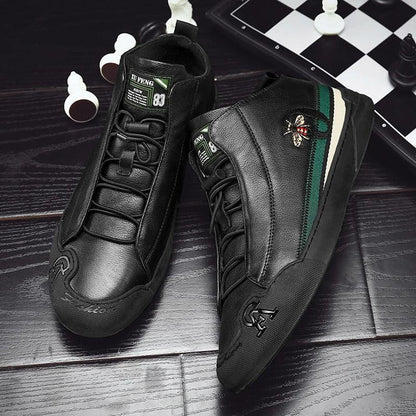 Chaussures en cuir décontractées pour hommes - Patree Confort Orthopédique