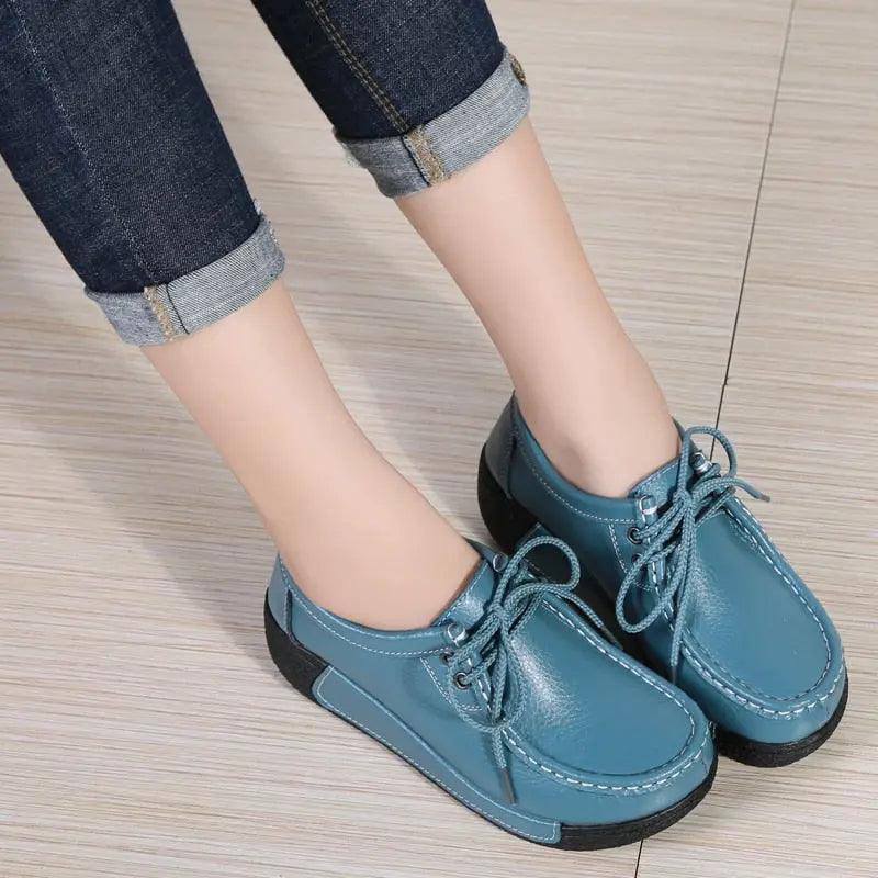 Chaussures orthopédiques respirantes en cuir pour Femme Anna Confort Orthopédique