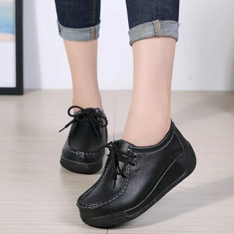 Chaussures orthopédiques respirantes en cuir pour Femme Anna Confort Orthopédique