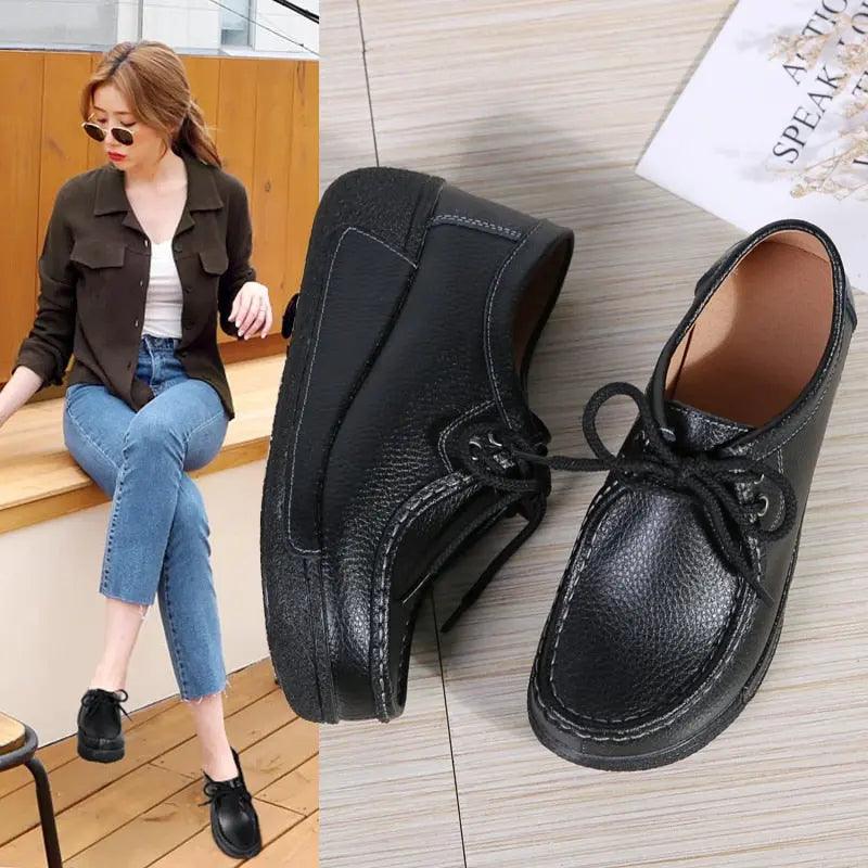 Chaussures orthopédiques respirantes en cuir pour Femme Anna Confort Orthopédique