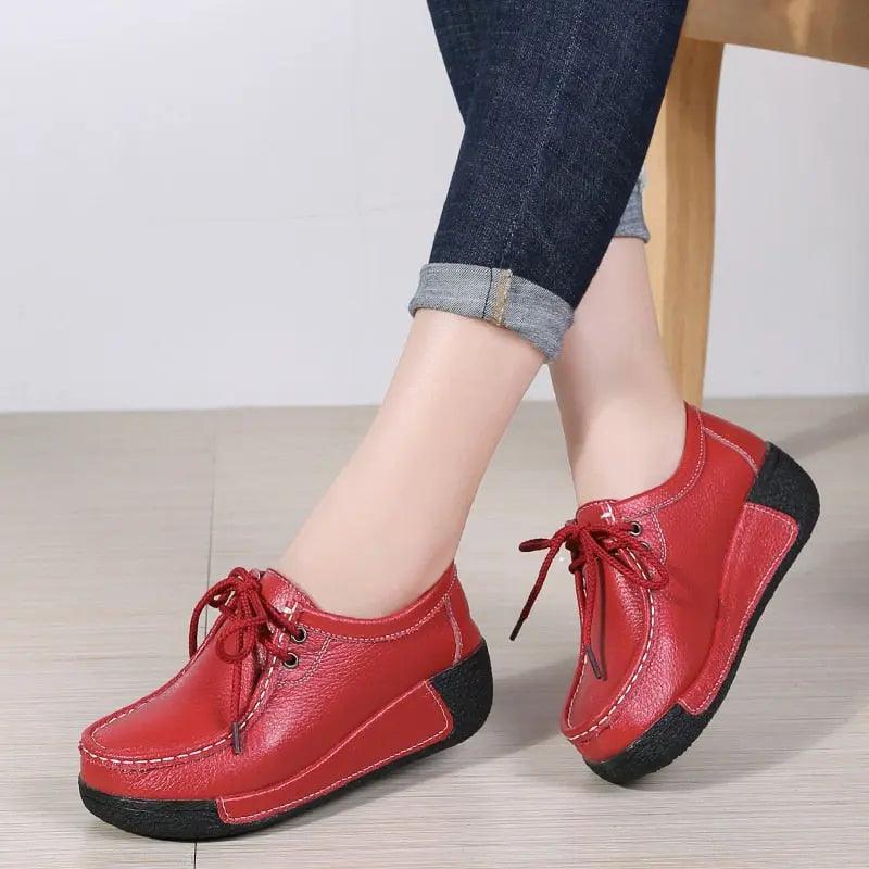 Chaussures orthopédiques respirantes en cuir pour Femme Anna Confort Orthopédique