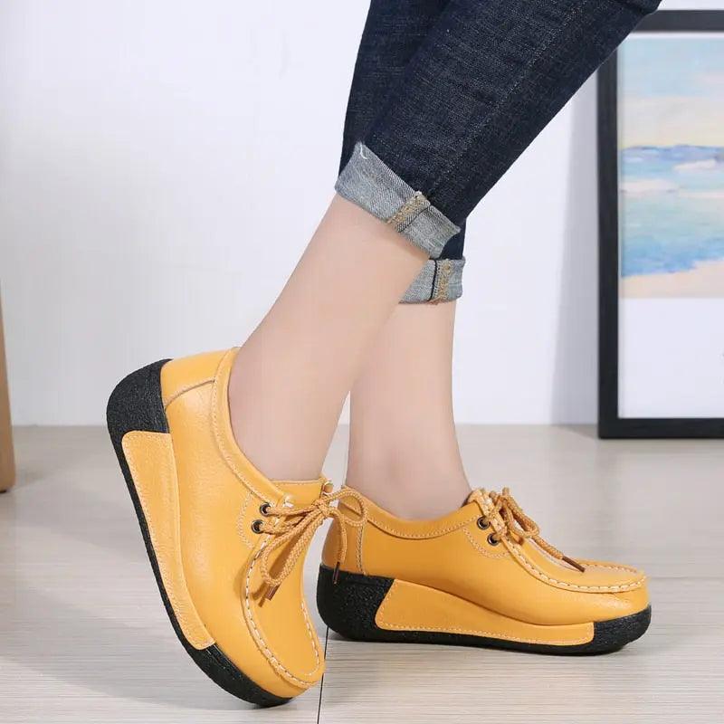 Chaussures orthopédiques respirantes en cuir pour Femme Anna Confort Orthopédique