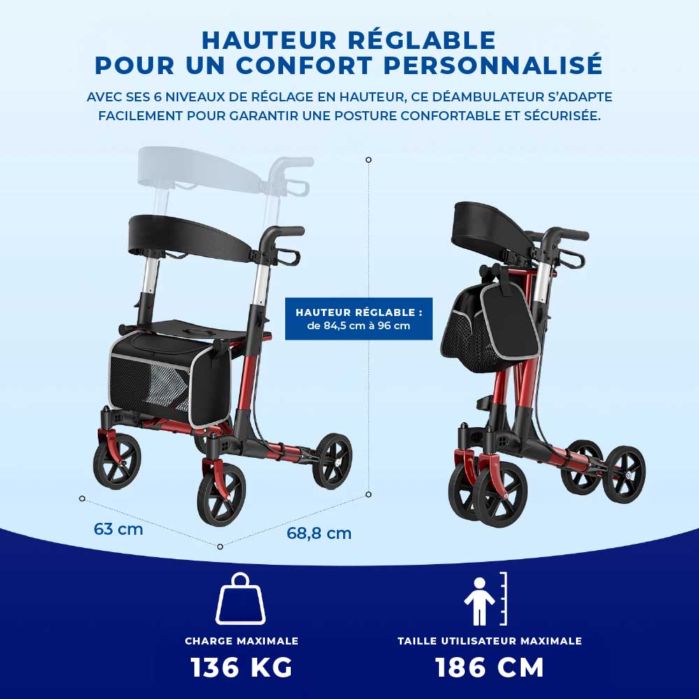 Déambulateur Rollator Tout-Terrain Confort - Image 8