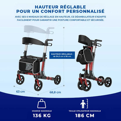 Déambulateur Rollator Tout-Terrain Confort - Image 8