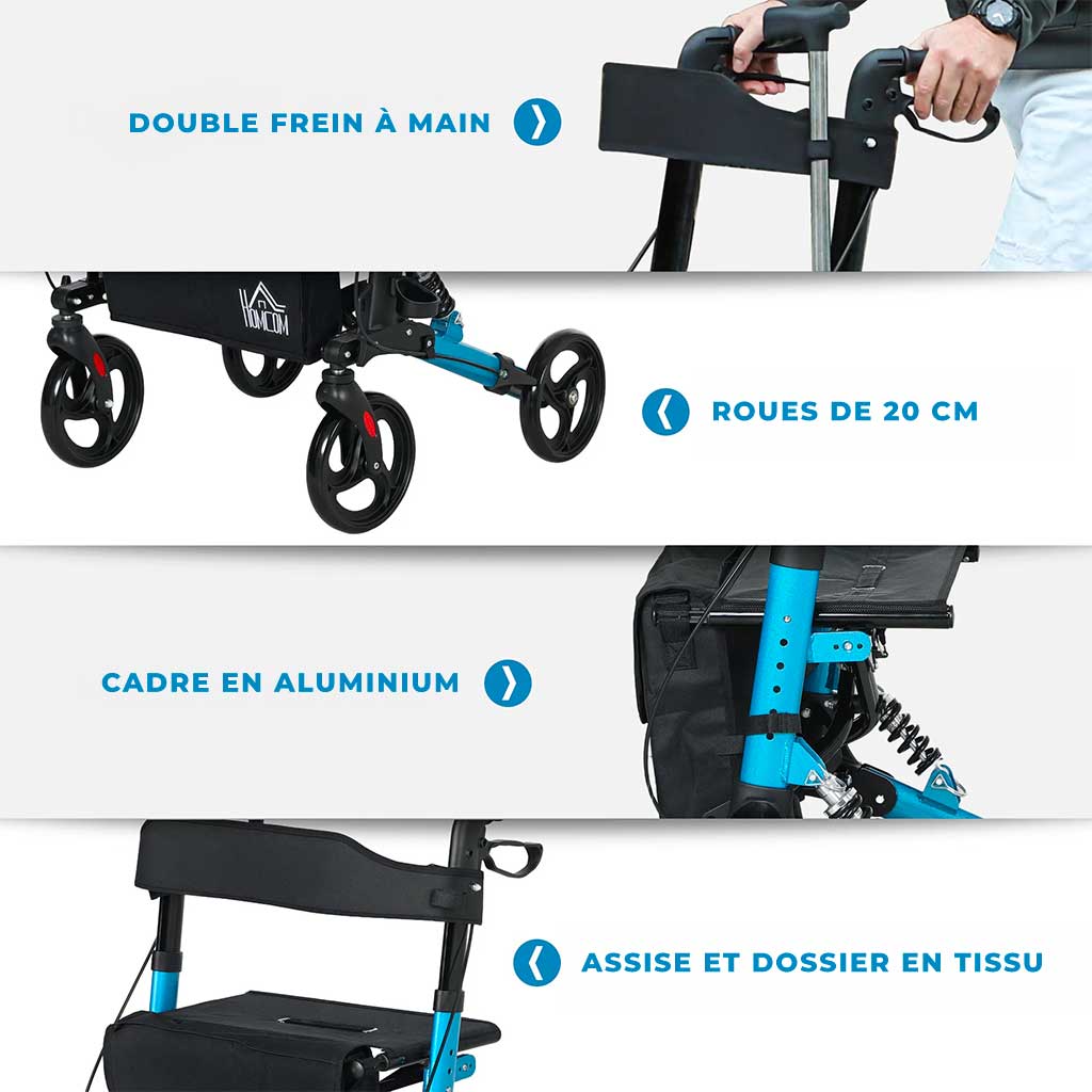 Déambulateur Rollator Tout-Terrain Renforcé - Image 3
