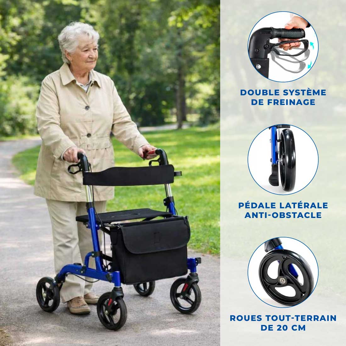 Déambulateur Rollator Tout-Terrain Ultra Léger - Image 4
