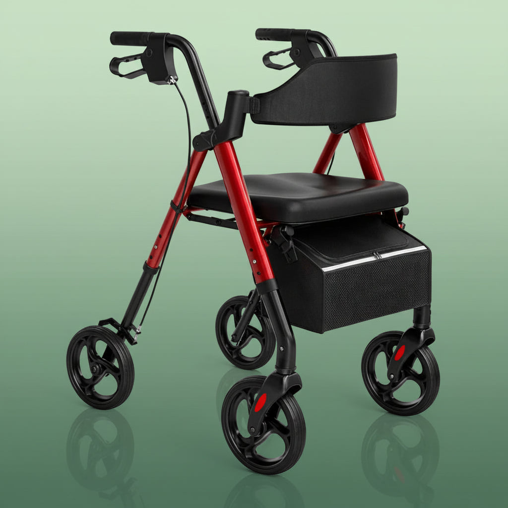 Déambulateur Rollator Tout-Terrain - Rouge