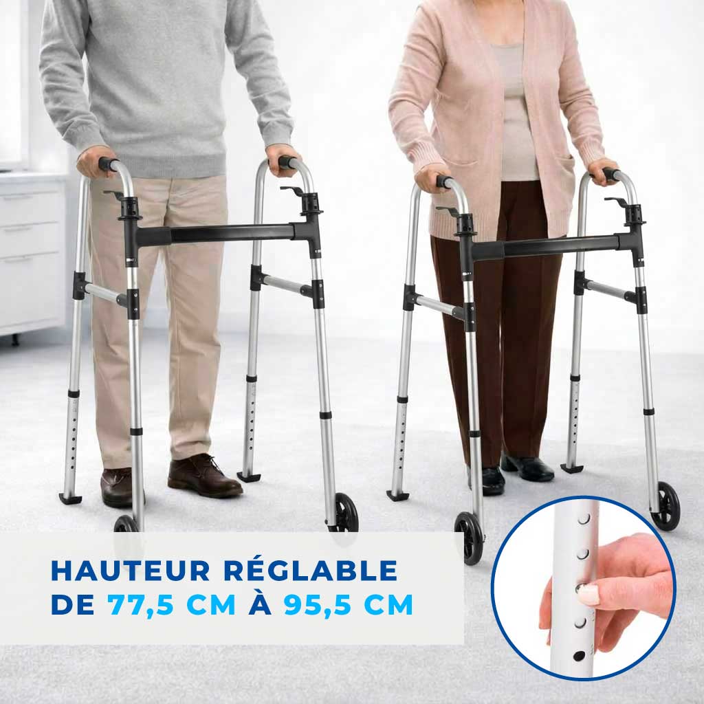 Déambulateur pliable à roulettes - Image 4