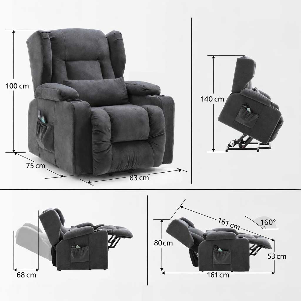 Fauteuil Releveur Électrique avec Massage - Image 9