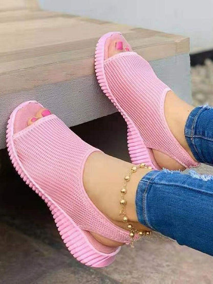 Sandales à plateforme de poisson en maille pour femmes - Fishy Confort Orthopédique