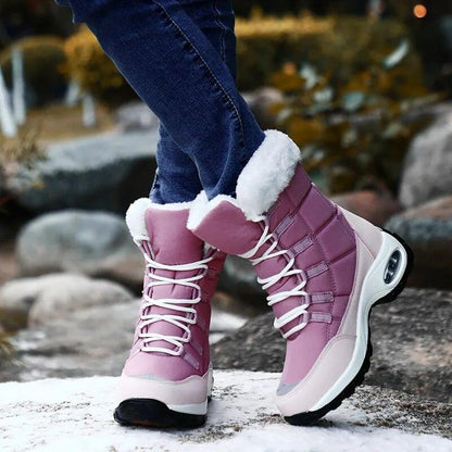 Bottes femmes chaudes à lacets Teckoo Confort Orthopédique