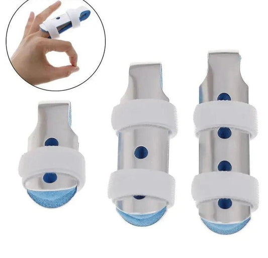 Attelle auriculaire – attelle ergonomique en mesh bleu et blanc, portée sur l'oreille, offrant confort et style au quotidien.