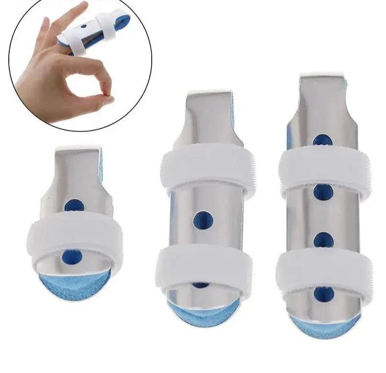 Attelle auriculaire – vue générale de l'attelle en Mesh bleu et blanc, montrant les détails de la fixation et la structure ergonomique