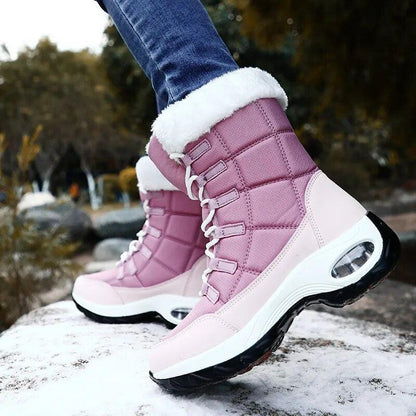Bottes femmes chaudes à lacets Teckoo Confort Orthopédique