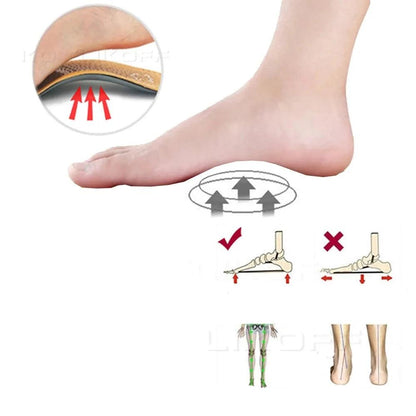Semelles intérieures orthopédiques en cuir pour chaussures Confort Orthopédique