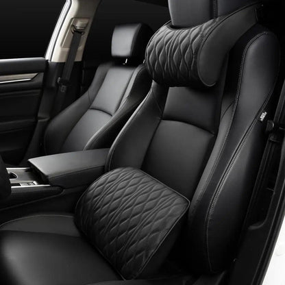 Oreiller de cou de voiture en cuir PU Confort Orthopédique