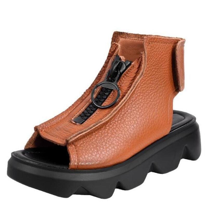 Sandales rétro à plateforme pour femmes - Fetoo Confort Orthopédique