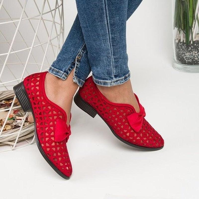 Chaussures plates à bout pointu pour Femmes - Bowtie Confort Orthopédique