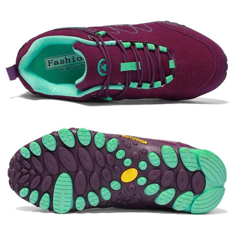 Chaussures orthopédiques en cuir de randonnée en plein air pour Femmes - Tex Confort Orthopédique