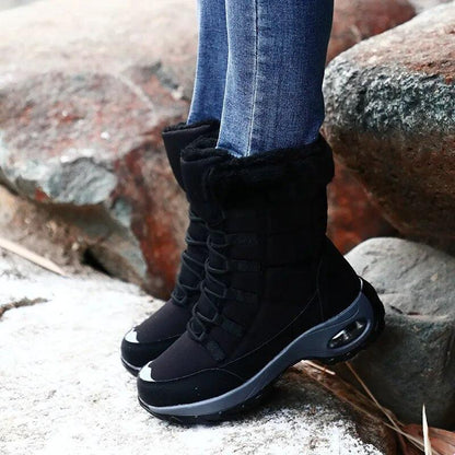 Bottes femmes chaudes à lacets Teckoo Confort Orthopédique
