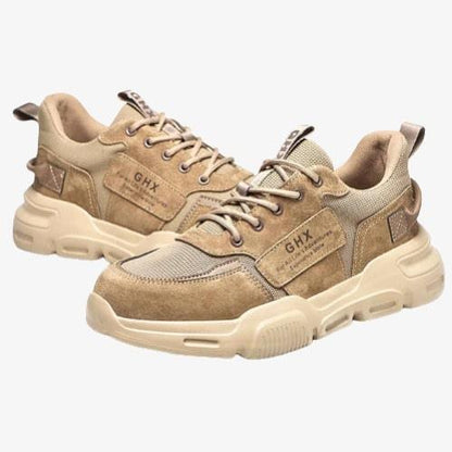 Chaussures de sécurité légères en cuir et daim - GHX Confort Orthopédique