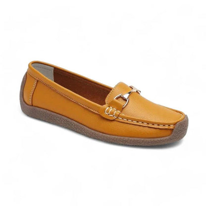 MÉLAINE - Mocassins à semelles apparentes et mors Confort Orthopédique